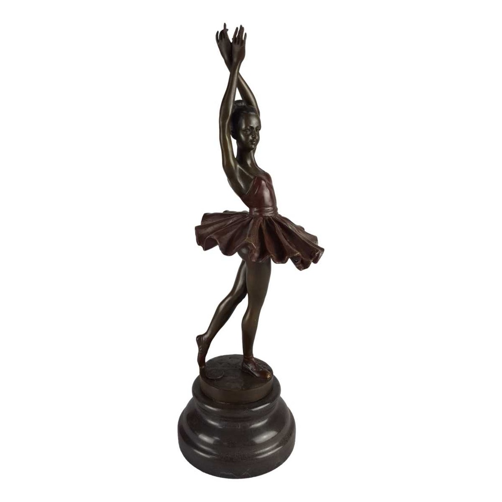 [LA-49793] Bronzeskulptur Bronzefigur Ballerina Balletttänzerin #49793 Bild 5