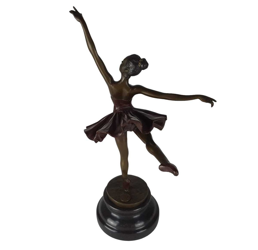 [LA-49794] Bronzeskulptur Bronzefigur Ballerina Balletttänzerin #49794 Bild 3