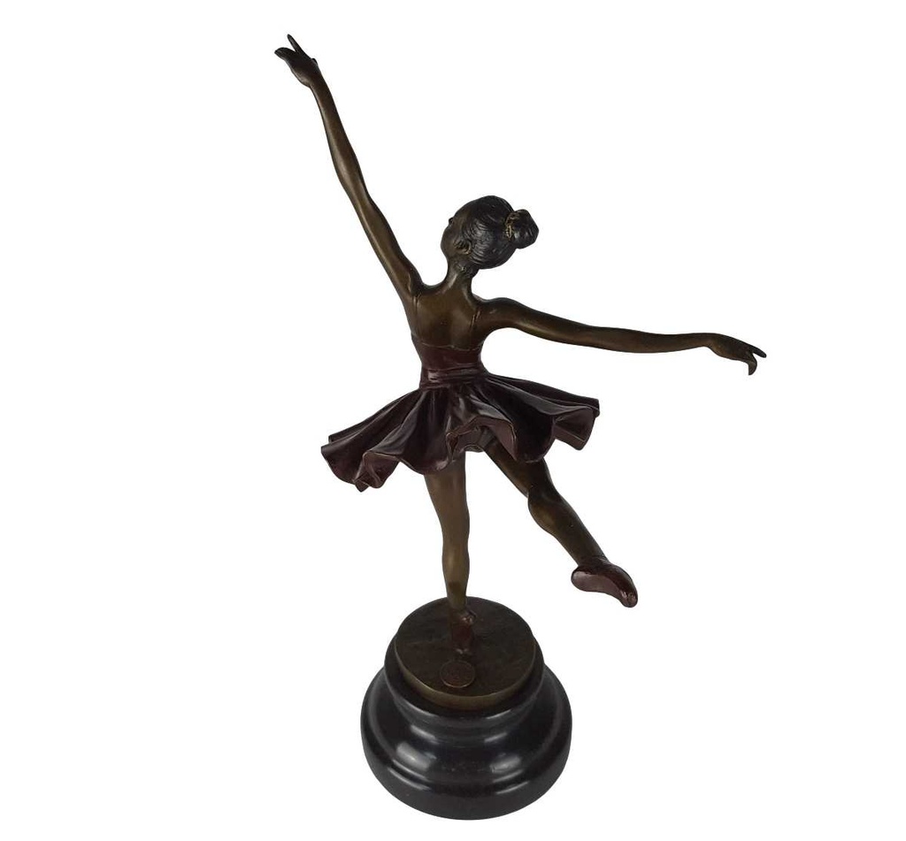 [LA-49794] Bronzeskulptur Bronzefigur Ballerina Balletttänzerin #49794 Bild 4