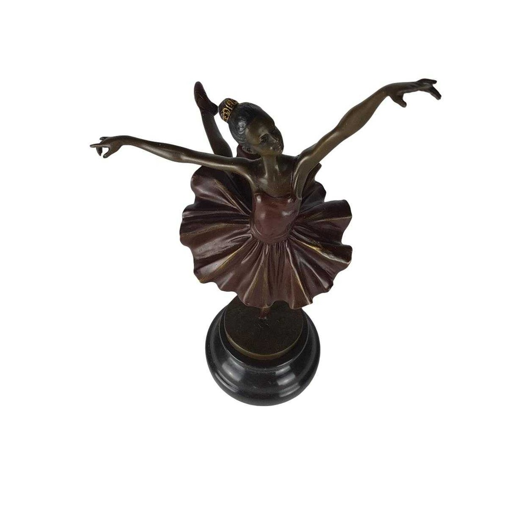 [LA-49794] Bronzeskulptur Bronzefigur Ballerina Balletttänzerin #49794 Bild 6