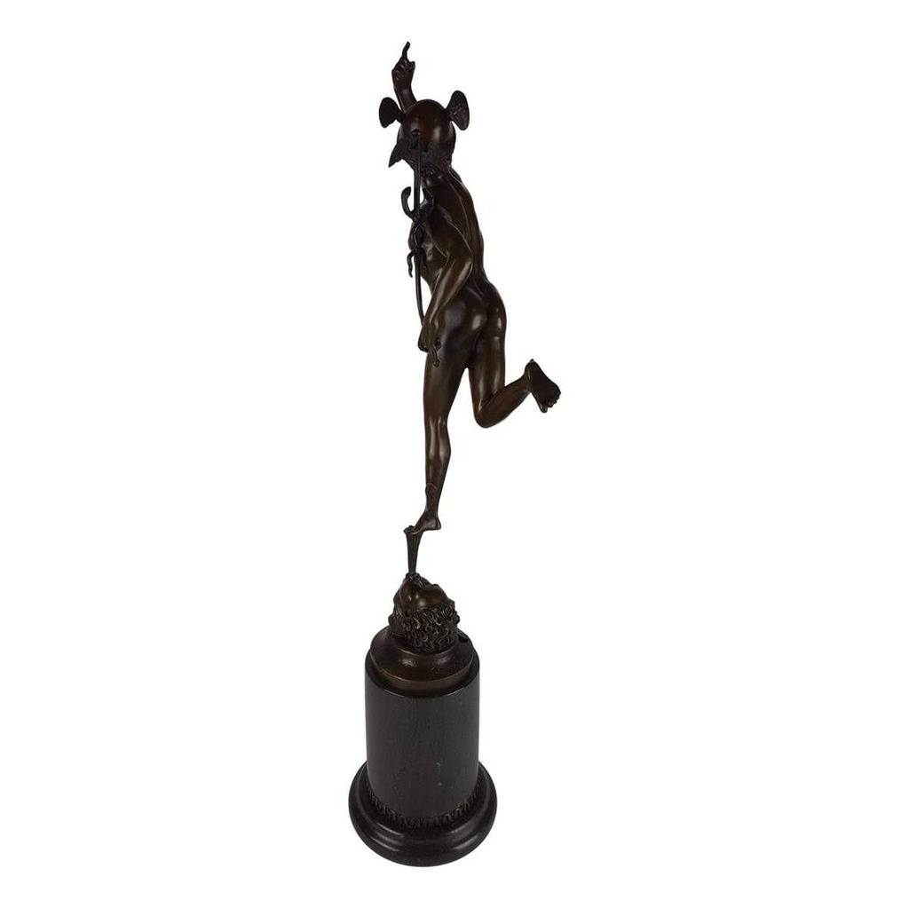[LA-49801] Bronzeskulptur Bronzefigur Merkur Bild 3