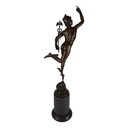 [LA-49801] Bronzeskulptur Bronzefigur Merkur Bild 4