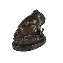 [LA-49803] Bronzeskulptur Bronzefigur Löwe mit Schlange Von A. Barye Bild 3