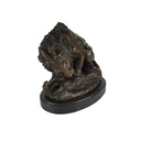 [LA-49803] Bronzeskulptur Bronzefigur Löwe mit Schlange Von A. Barye Bild 5