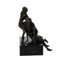 [LA-49833] Bronzeskulptur Bronzefigur Erotik Kamasutra Gang Bang Mann 2 Frauen Bild 11