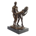[LA-49837] Bronzeskulptur Bronzefigur Erotik Akt verliebtes Paar Mann Frau Bild 3