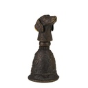 [LA-49859] Tischglocke Bronzeskulptur Bronzefigur Hundekopf Griff Bild 3