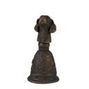 [LA-49859] Tischglocke Bronzeskulptur Bronzefigur Hundekopf Griff Bild 5