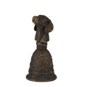 [LA-49859] Tischglocke Bronzeskulptur Bronzefigur Hundekopf Griff Bild 6