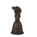 [LA-49859] Tischglocke Bronzeskulptur Bronzefigur Hundekopf Griff Bild 7
