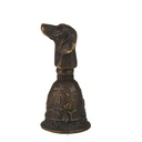 [LA-49859] Tischglocke Bronzeskulptur Bronzefigur Hundekopf Griff Bild 8