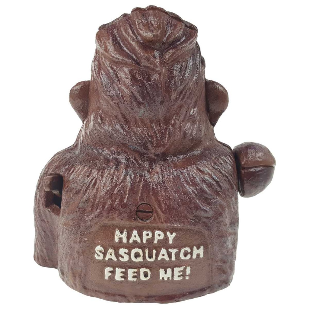 [LA-49887] Spardose Geldbank Skulptur Gusseisen Happy Sasquatch mechanisch Bild 4