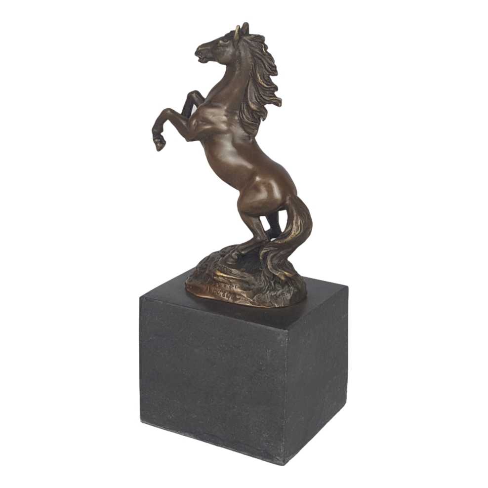 [LA-49920] Bronzeskulptur Bronzefigur Aufzuchthengst Bild 4