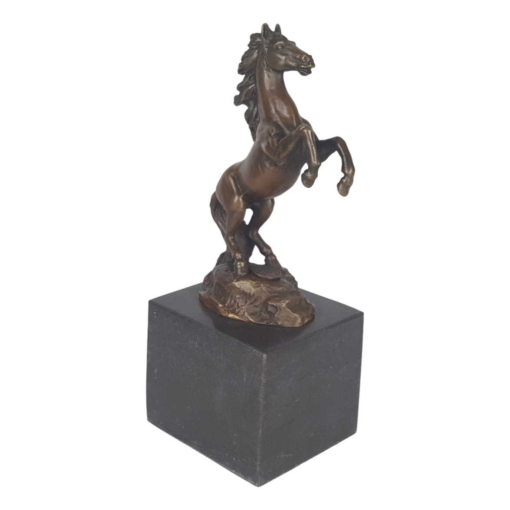 [LA-49920] Bronzeskulptur Bronzefigur Aufzuchthengst Bild 5