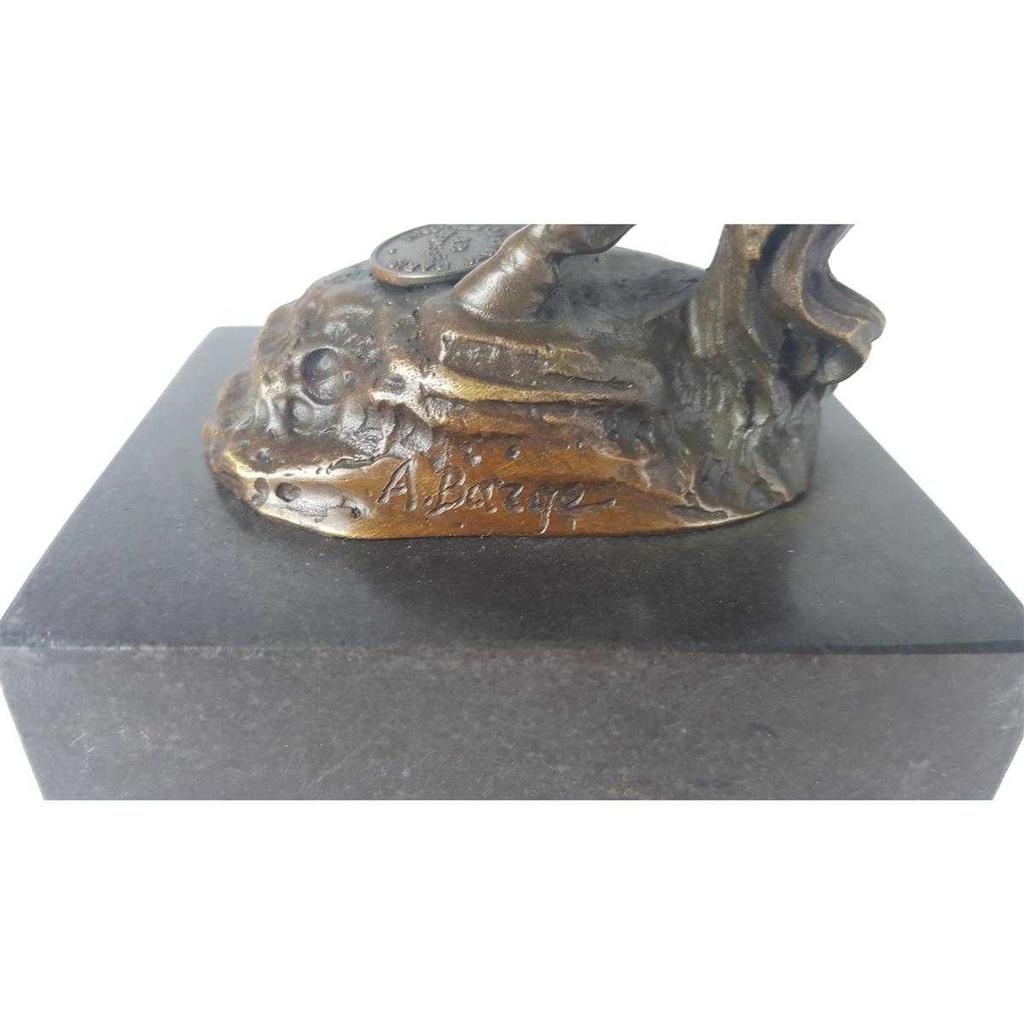 [LA-49920] Bronzeskulptur Bronzefigur Aufzuchthengst Bild 6