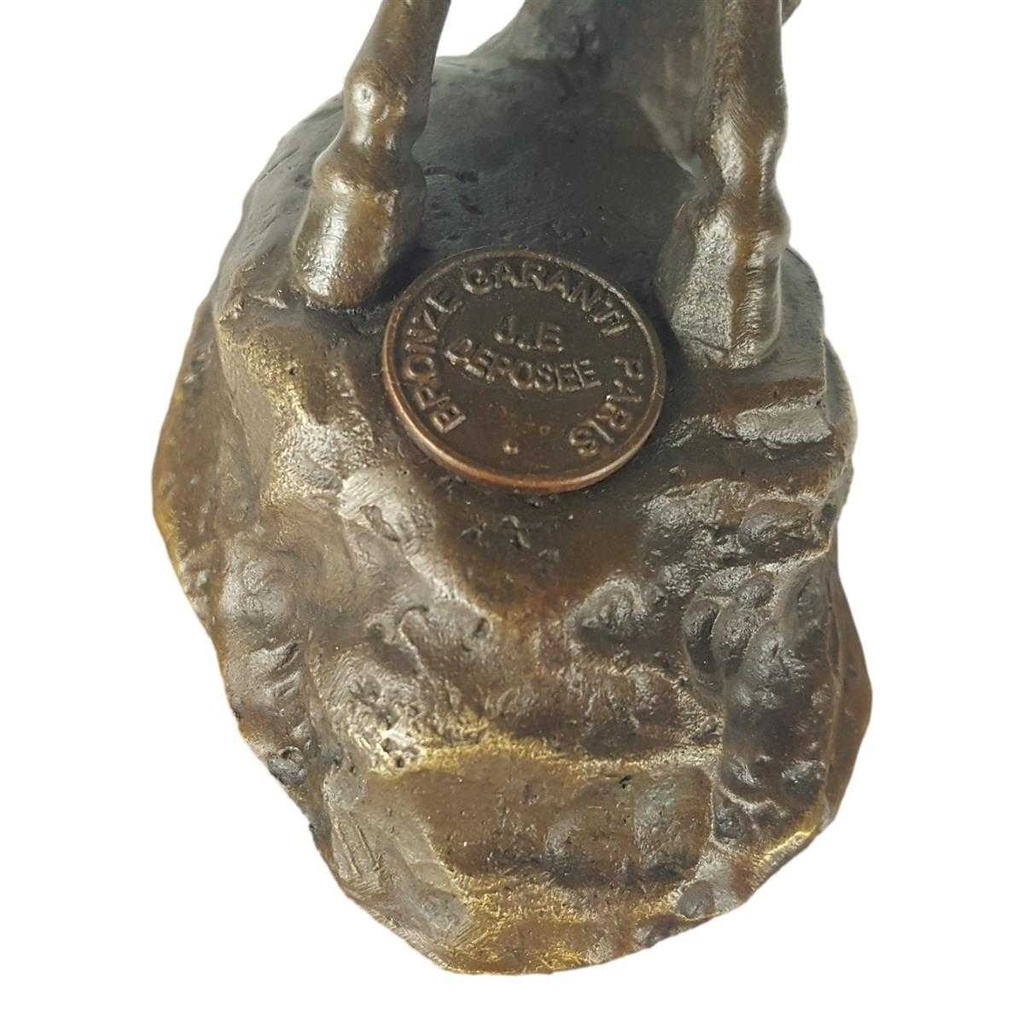 [LA-49920] Bronzeskulptur Bronzefigur Aufzuchthengst Bild 7