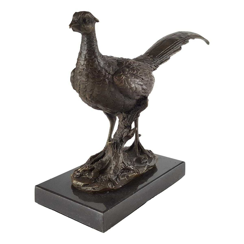 [LA-49921] Bronzeskulptur Bronzefigur Fasan Bild 3