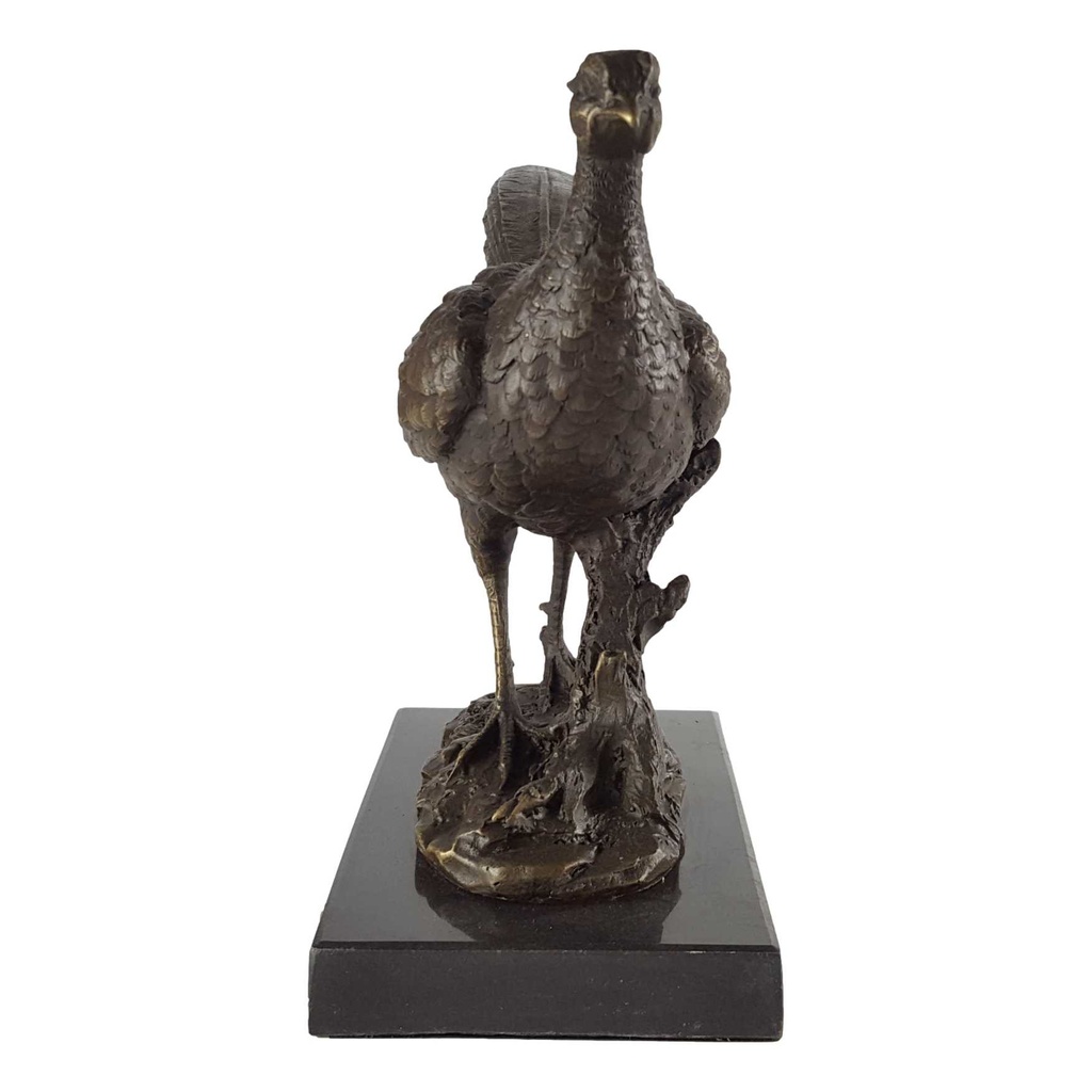 [LA-49921] Bronzeskulptur Bronzefigur Fasan Bild 4
