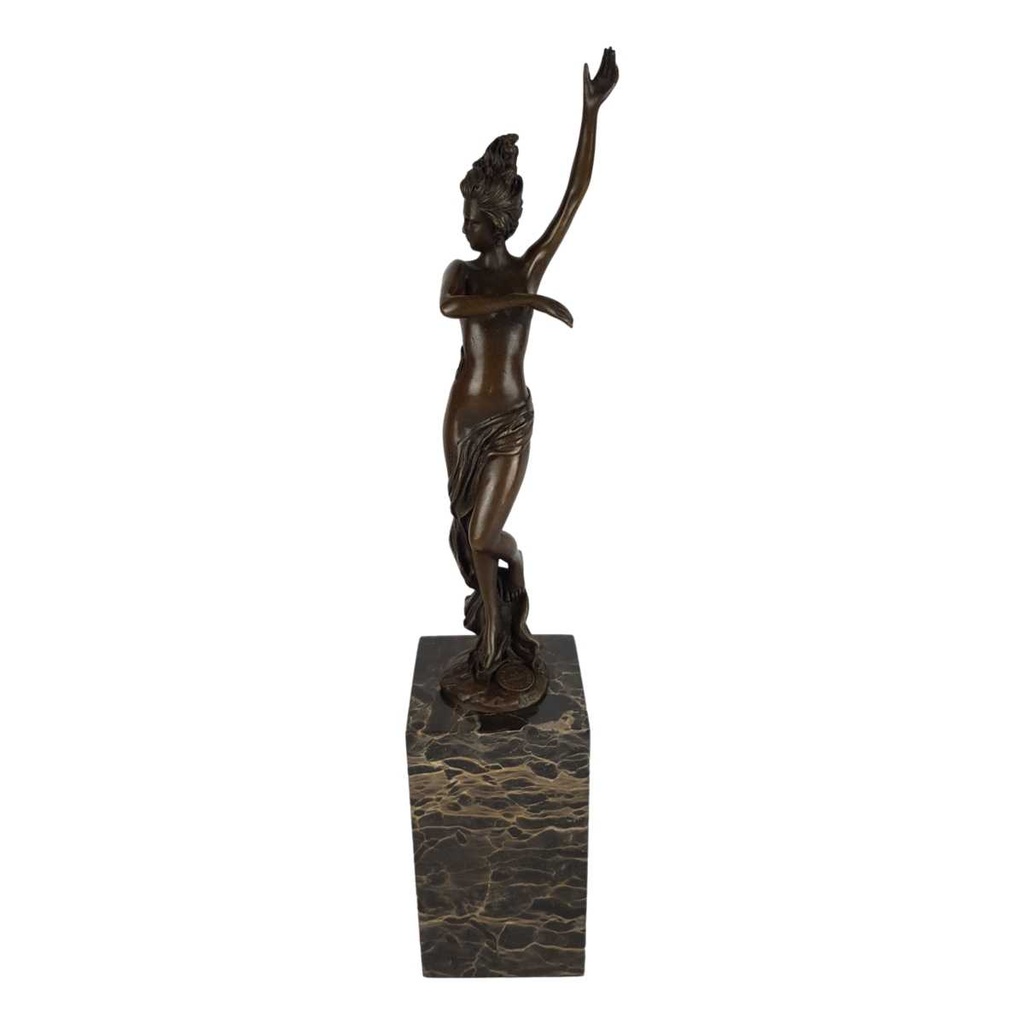 [LA-49923] Bronzeskulptur Bronzefigur Tanzender Akt Bild 2