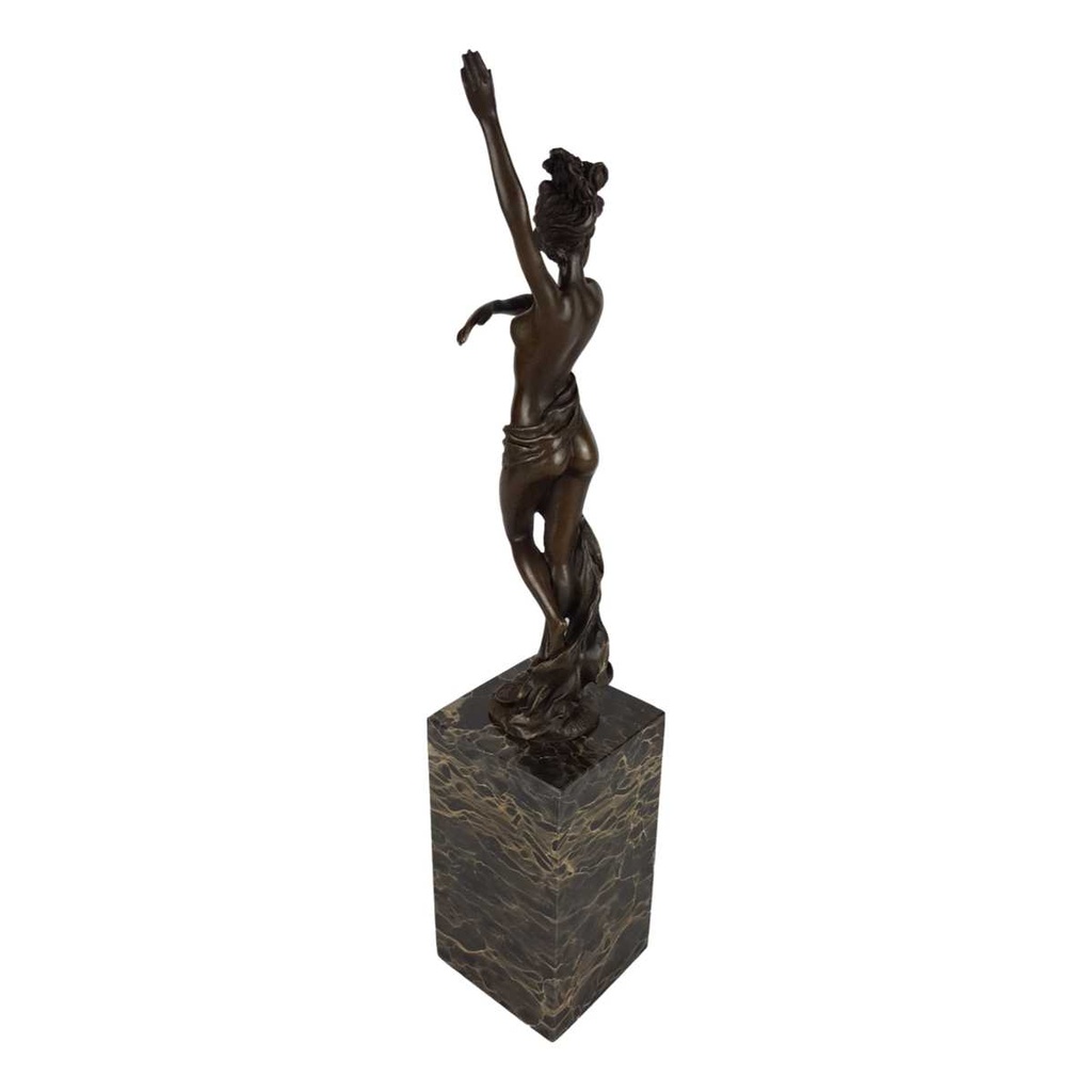 [LA-49923] Bronzeskulptur Bronzefigur Tanzender Akt Bild 4