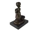 [LA-49924] Bronzeskulptur Bronzefigur Mädchen mit Traubenkorb Bild 3