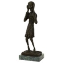 [LA-50195] Bronzeskulptur Bronzefigur Der Schrei Bild 2