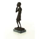 [LA-50195] Bronzeskulptur Bronzefigur Der Schrei Bild 3