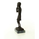 [LA-50195] Bronzeskulptur Bronzefigur Der Schrei Bild 4