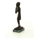 [LA-50195] Bronzeskulptur Bronzefigur Der Schrei Bild 6