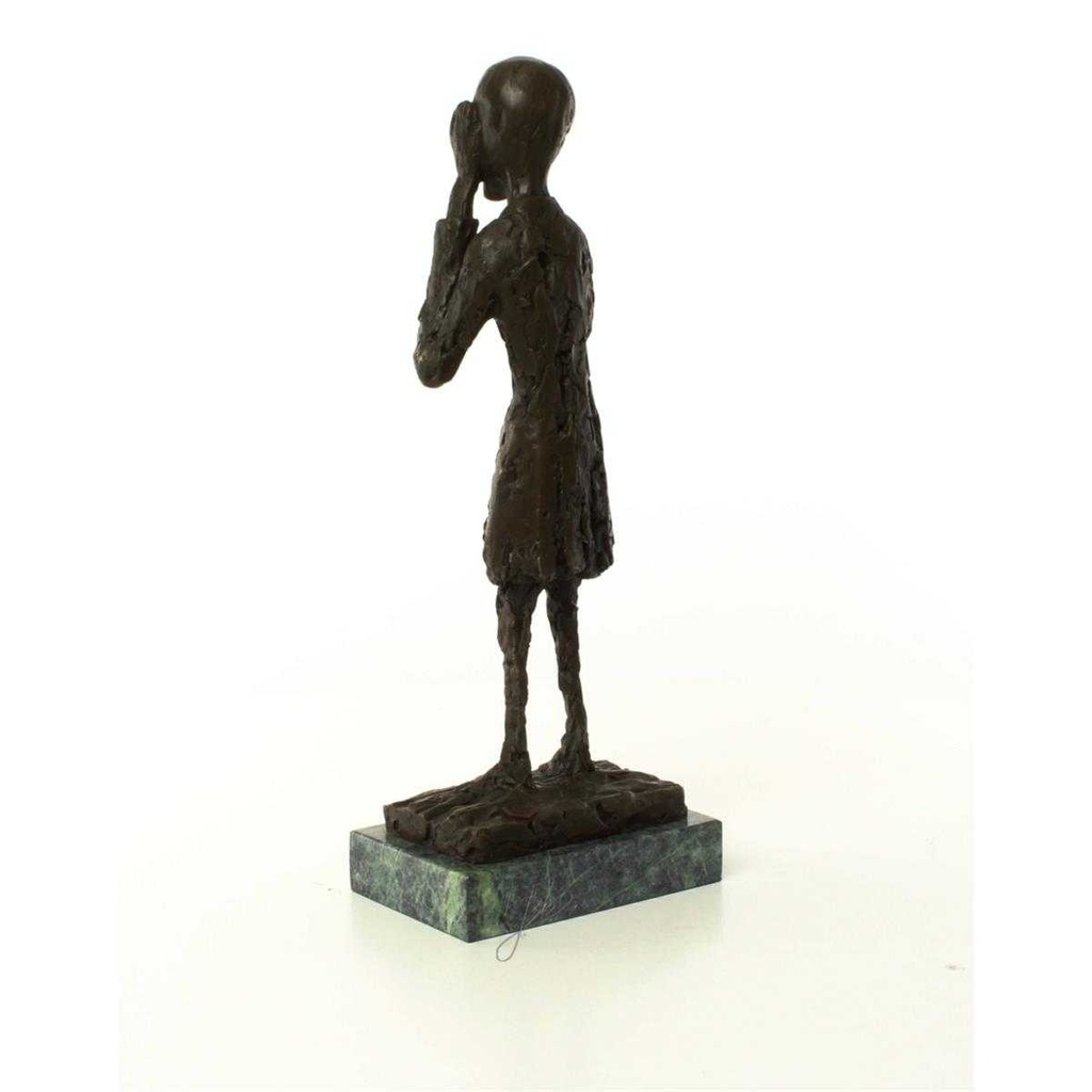 [LA-50195] Bronzeskulptur Bronzefigur Der Schrei Bild 7