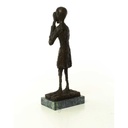 [LA-50195] Bronzeskulptur Bronzefigur Der Schrei Bild 7