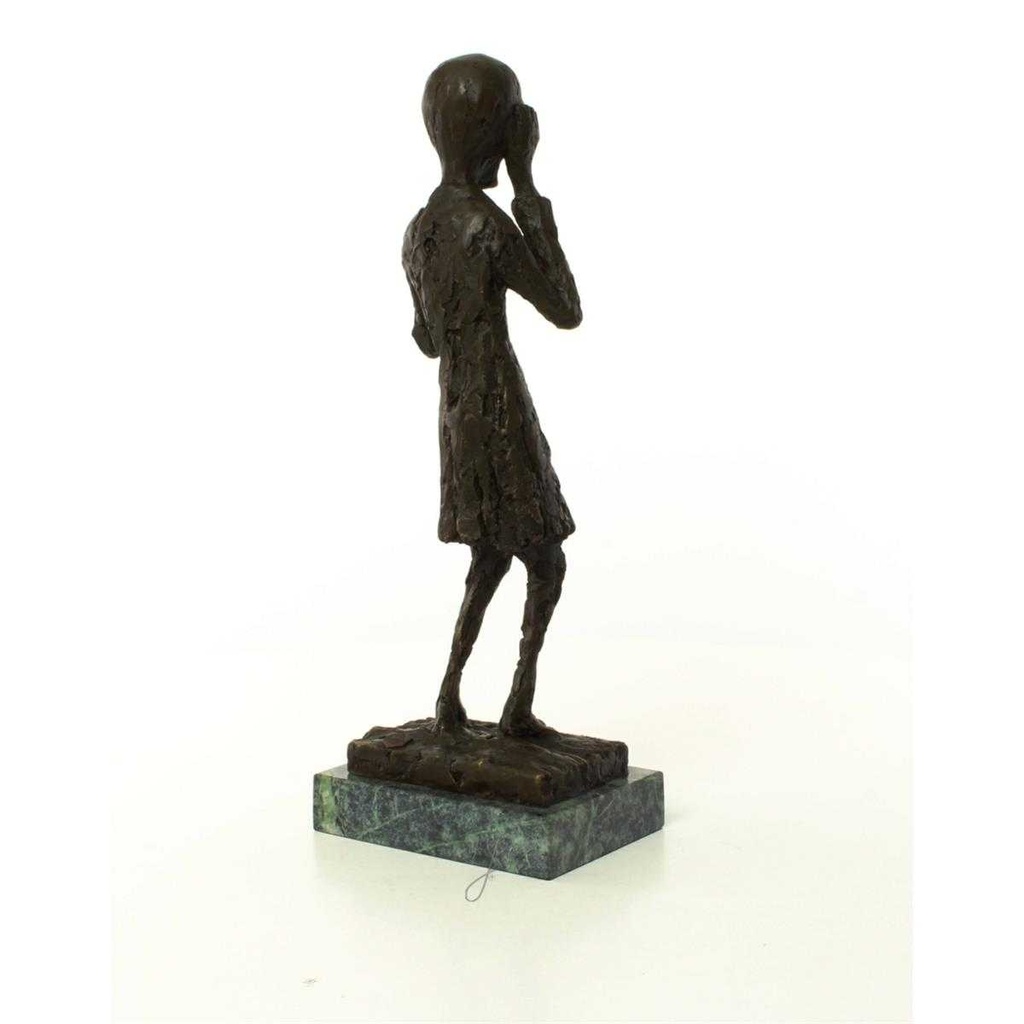 [LA-50195] Bronzeskulptur Bronzefigur Der Schrei Bild 10