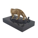 [LA-50197] Bronzeskulptur Bronzefigur Jaguar Bild 6
