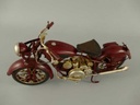 [LA-50209] Blechmodell Blechmotorrad Modellmotorrad Blechauto braun L 27 cm Bild 3