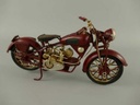 [LA-50209] Blechmodell Blechmotorrad Modellmotorrad Blechauto braun L 27 cm Bild 5