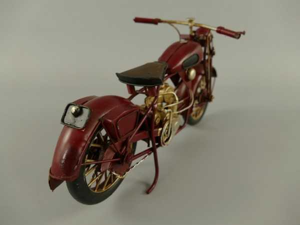 [LA-50209] Blechmodell Blechmotorrad Modellmotorrad Blechauto braun L 27 cm Bild 6