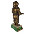 [LA-50328] Figur Skulptur Gusseisen Taucher auf Holzssockel Bild 6