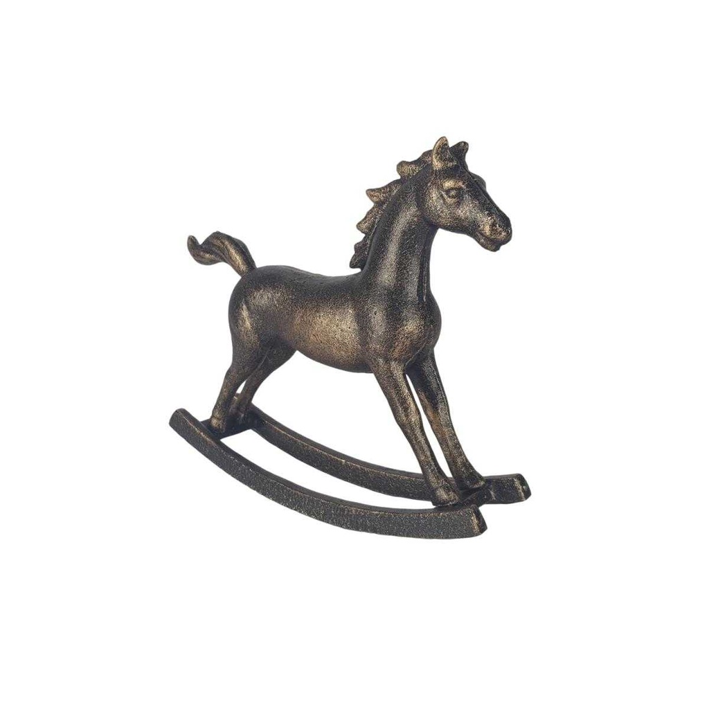 [LA-58524] Figur Skulptur Gusseisen Schaukelpferd Bild 6