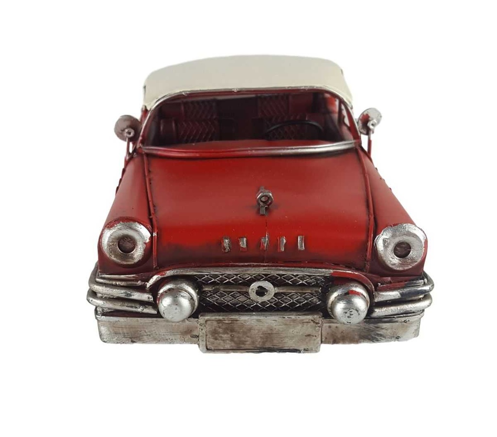 [LA-59387] Blechmodell Blechauto Modellauto Oldtimer PKW Rot Beige Bild 5