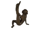 [LA-59517] Bronzeskulptur Bronzefigur Erotik Nackten Frau mit Hochgezogenem Bein Bild 4