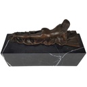 [LA-59518] Bronzeskulptur Bronzefigur Erotik Nackten Frau Teppich Bild 3