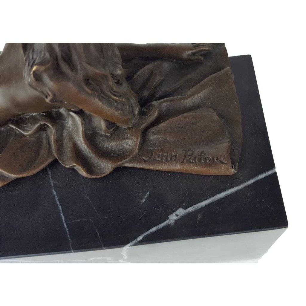 [LA-59518] Bronzeskulptur Bronzefigur Erotik Nackten Frau Teppich Bild 4