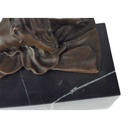 [LA-59518] Bronzeskulptur Bronzefigur Erotik Nackten Frau Teppich Bild 4