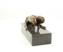 [LA-59519] Bronzeskulptur Bronzefigur Erotik Nackte Frau In Schwieriger Pose Bild 4