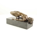 [LA-59519] Bronzeskulptur Bronzefigur Erotik Nackte Frau In Schwieriger Pose Bild 7