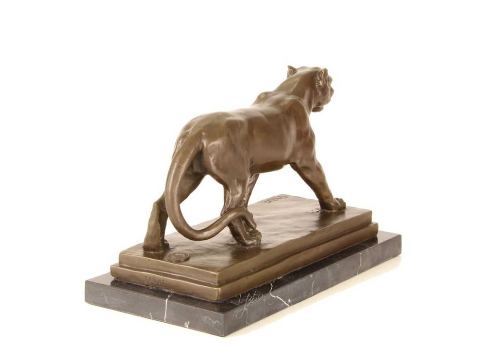 [LA-59717] Bronzeskulptur Bronzefigur Löwin Bild 5