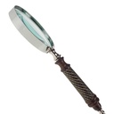 [LA-59923] Leselupe Handlupe Vergrößerungsglas Glas vernickelt #59923 Bild 4