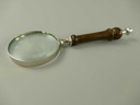 [LA-59926] Brieföffner/Lupe Liegend Ständer Vernickelt L 24cm Bild 4