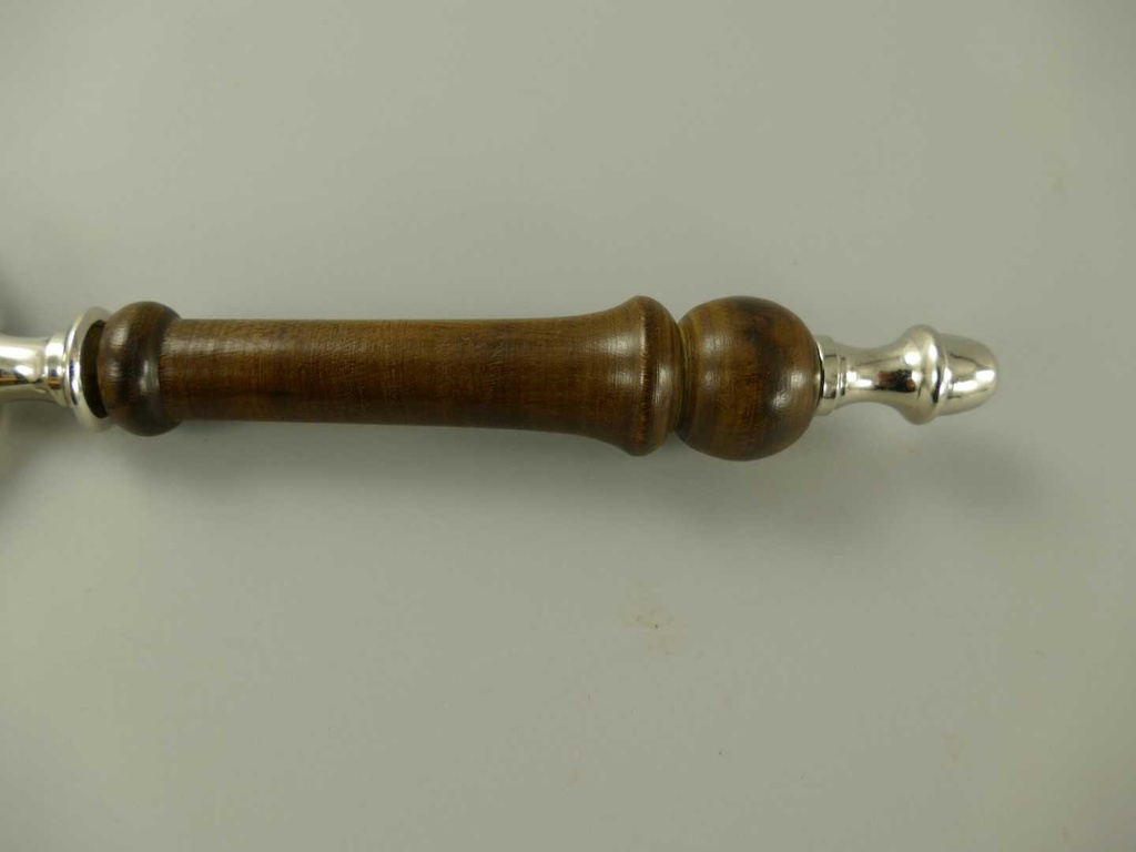 [LA-59926] Brieföffner/Lupe Liegend Ständer Vernickelt L 24cm Bild 7