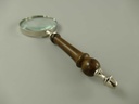 [LA-59926] Brieföffner/Lupe Liegend Ständer Vernickelt L 24cm Bild 8